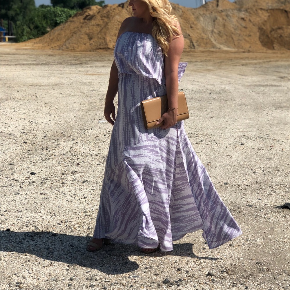 Tyche purple tie dye maxi dress